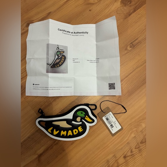 Louis Vuitton LV Duck-Shaped coin Pouch with LVMADE Logo